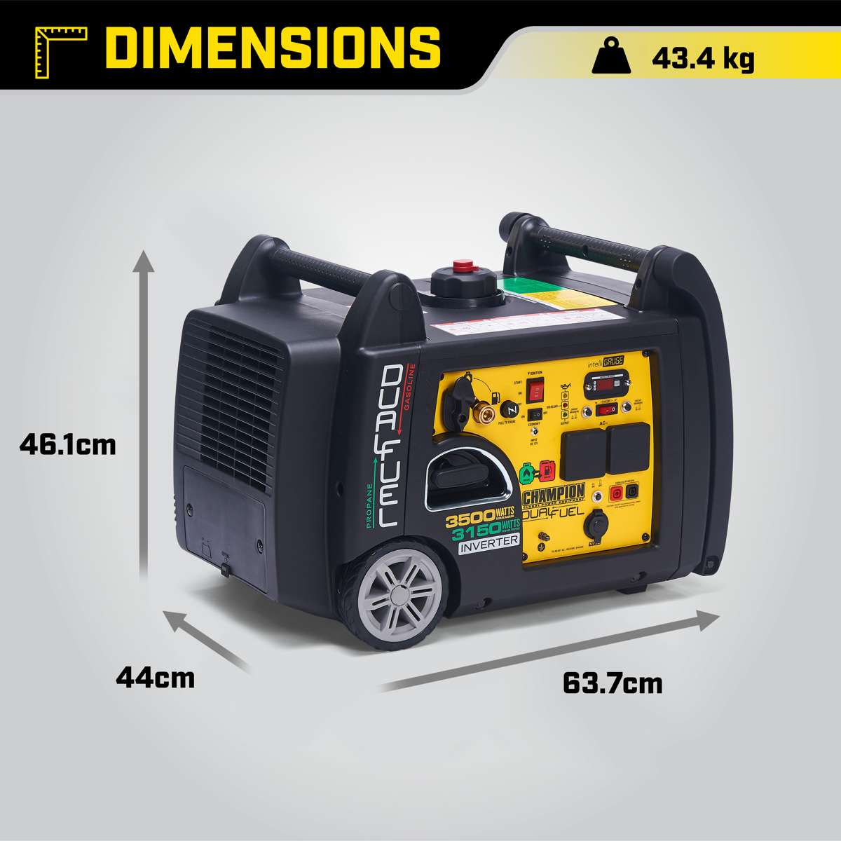 Champion 3500 Watt Propane/essence Dual Fuel Inverter