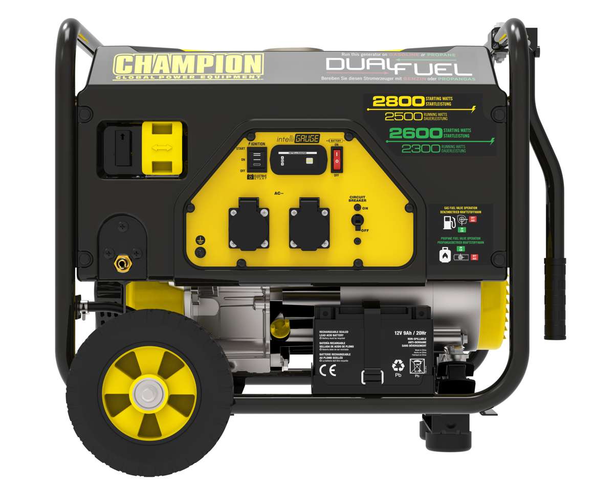 Champion 2800 Watt groupe électrogène Dual Fuel essence/propane