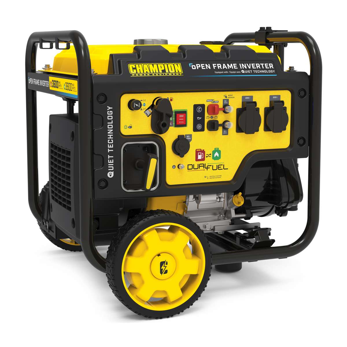 Champion 3600 Watt Dual Fuel groupe électrogène Inverter essence/propane