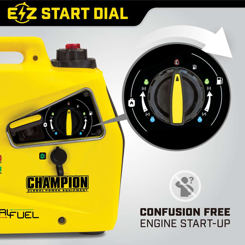 Champion 2000 Watt Inverter Dual Fuel essence/propane