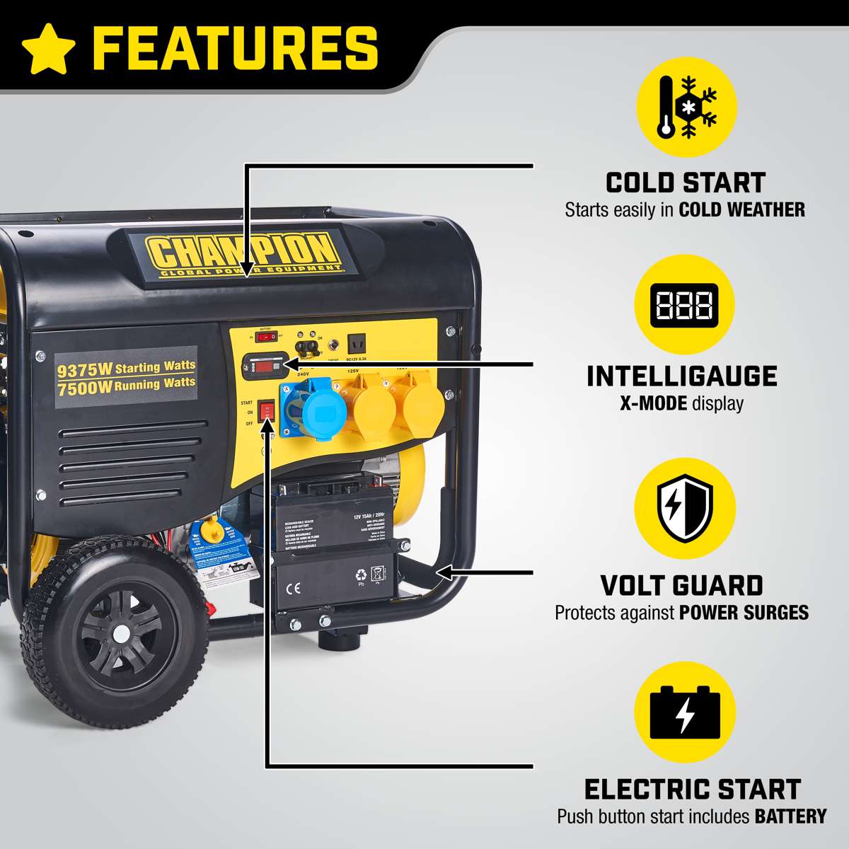Champion 8000 Watt Groupe électrogène essence