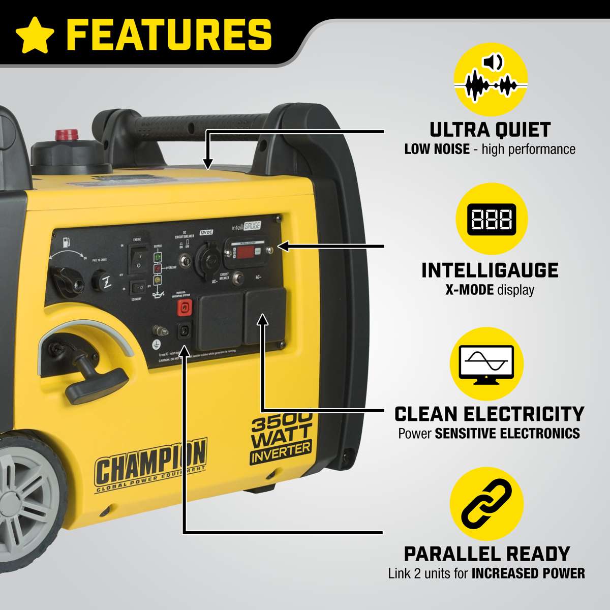Champion 3500 Watt Inverter Générateur d'essence