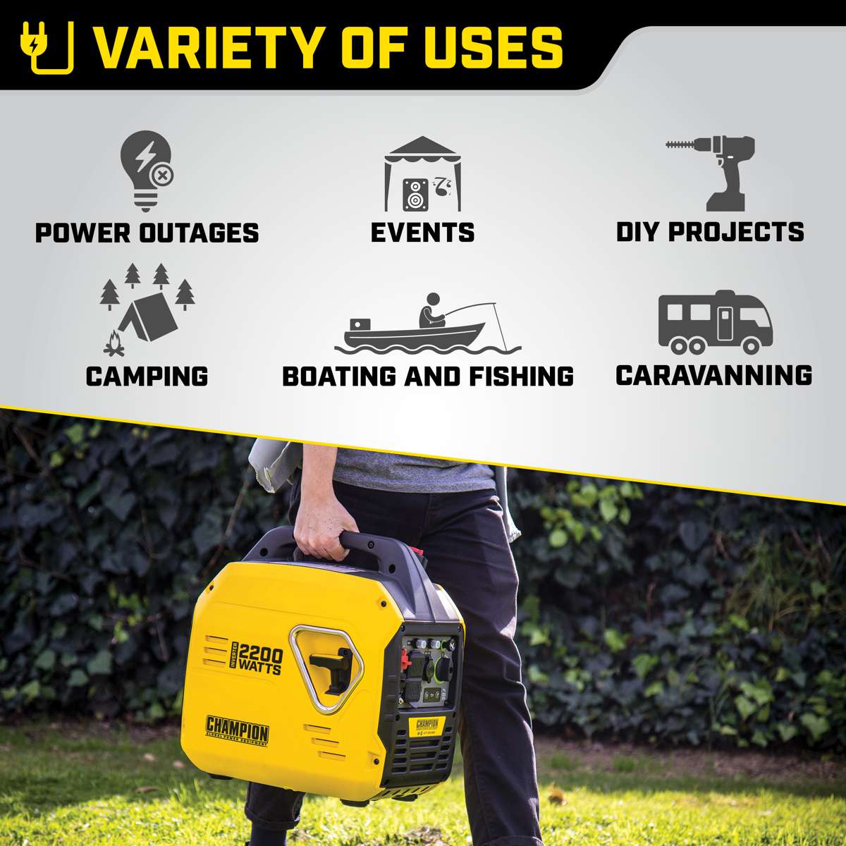 Champion 2200 Watt Inverter essence - The Mighty Atom!