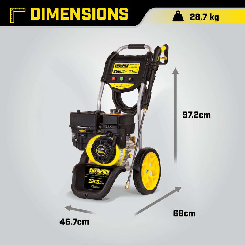 Champion 179 Bar (2600 PSI) 8.3 LPM Nettoyeur haute pression