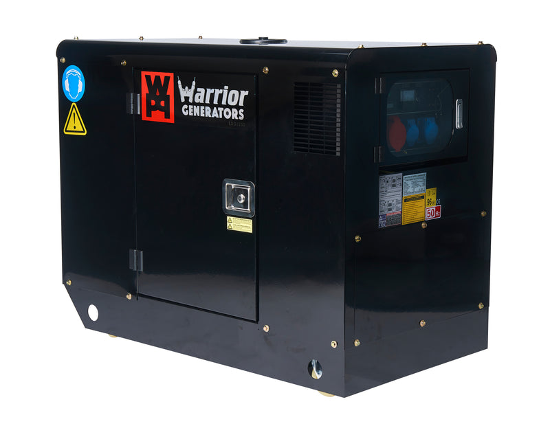Warrior 12.5 kVa groupe électrogène diesel 3 Phases